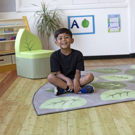 Semi\-Circle Leaf Placement Carpet 3m x 1.5m  hi\-res