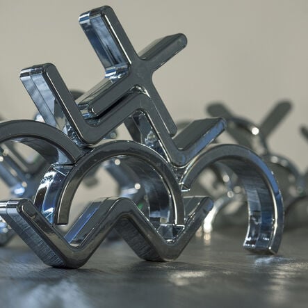 TTS Metallic Silver Stacking Crosses 12pk  hi\-res
