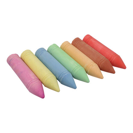 Giant Pavement Chalk Sticks Assorted 7pk  hi\-res