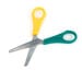 Left Handed 13cm Ruler Scissors 6pk  hi\-res