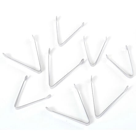 Miniature Metal Tweezer Tongs 8pk  hi\-res