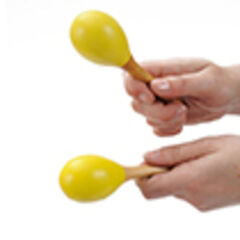 Mini Plastic Chiquita Maracas Pair  Mini Plastic Chiquita Maracas Pair  hi-res