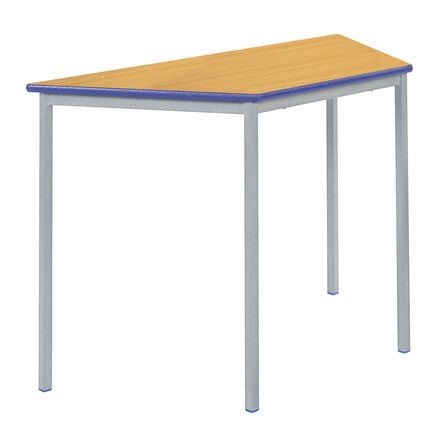 Fully Welded Tables Coloured Edge Trapezium  hi\-res