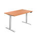 Height Adjustable Desk Beech  hi\-res