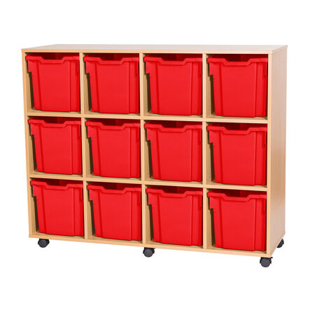 Mobile Quad Tray Storage Unit 12 Jumbo  hi\-res