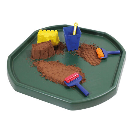 TTS Plastic Active World Tuff Tray Green 3pk Green hi\-res
