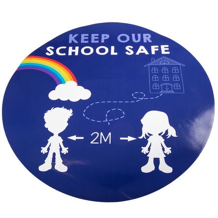 Indoor Floor Shape Stickers 5pk  hi\-res