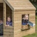 Outdoor Wooden Playhouse Shelter with Table \x26 Benches  hi\-res