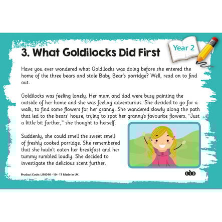 Reading Comprehension Topic Cards Year 2  hi\-res