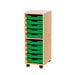 Mobile Single Tray Storage Unit 10 Trays  hi\-res