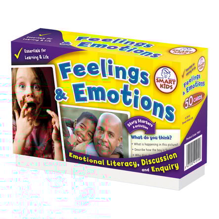 Smart Kids Feelings \x26 Emotions Photograph Picture Flashcards  hi\-res