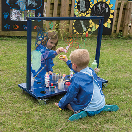 TTS Manoeuvrable Clear Acrylic Painting Easel  hi\-res