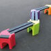 Recyclable Plastic Zigzag Bench  hi\-res