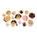 Heads and Hands Pre\-Cut Card Shapes 108pk  hi\-res
