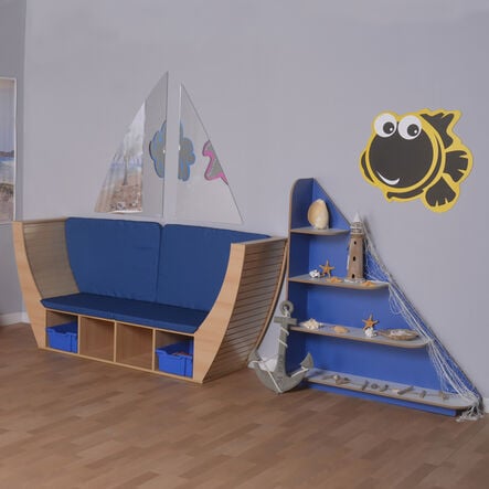 Wooden Sail Boat Sofa  hi\-res