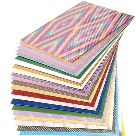 Bumper Metallic Assorted Textured Card 30pk  hi\-res