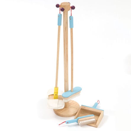 Wooden Cleaning Set with Stand 4pcs  hi\-res