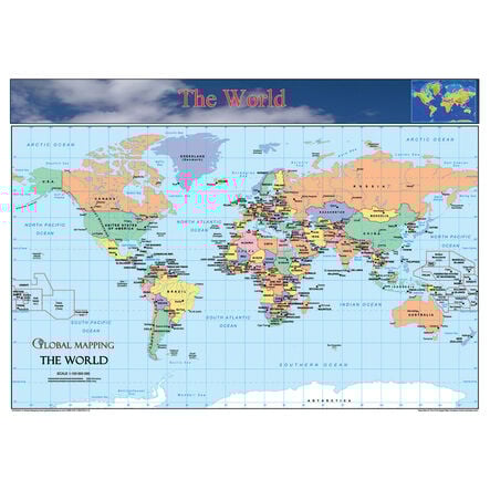 World Europe and UK Maps Set A3  hi\-res