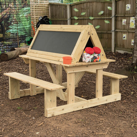TTS Easy Access Outdoor Wooden Seated Easel  hi\-res