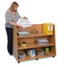 Deep Freestanding Bookcase Unit Beech  hi\-res