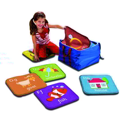 Blue Mini Alphabet Placemats 26pk  hi\-res
