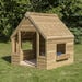 Outdoor Wooden Playhouse Shelter with Table \x26 Benches  hi\-res