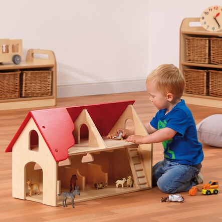 Millhouse Small World Under 2\'s Wooden Farmhouse  hi\-res