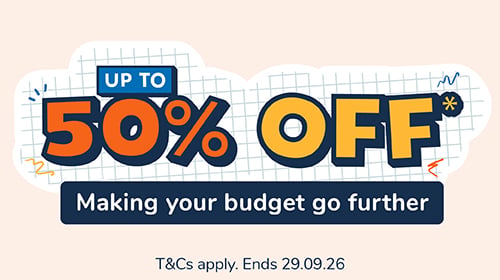 Save up to 50%