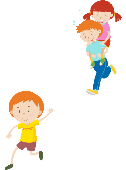 children running