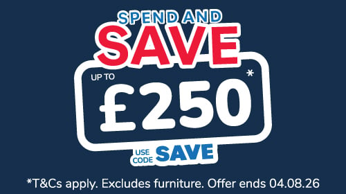 Save up to £250* with code: SAVE