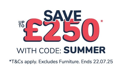 Save up to £250 with code: SUMMER