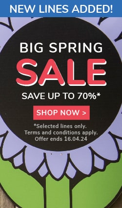 Save up to 70% in our Spring Sale.