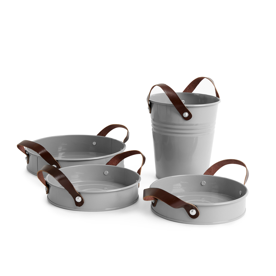 Metal Buckets and Pans 4pcs  hi-res
