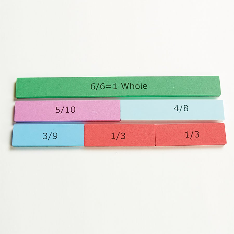 Foam Magnetic Fraction Action Bar 123pcs  hi-res
