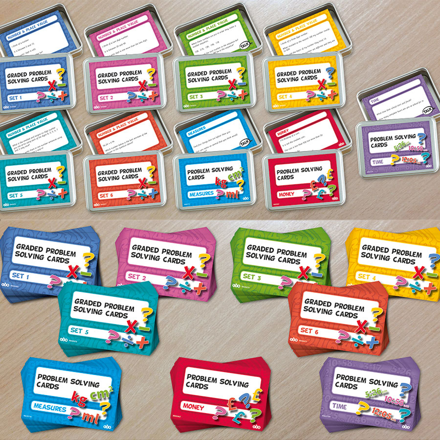 Complete Maths Problem Solving Card Set  hi-res