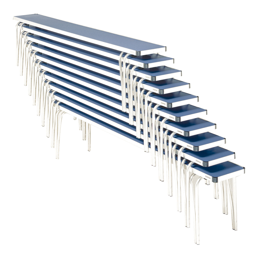 Gopak Contour25 School Stacking Benches  hi-res