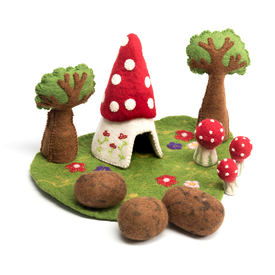 Felt Small World Fairy Scene  hi-res