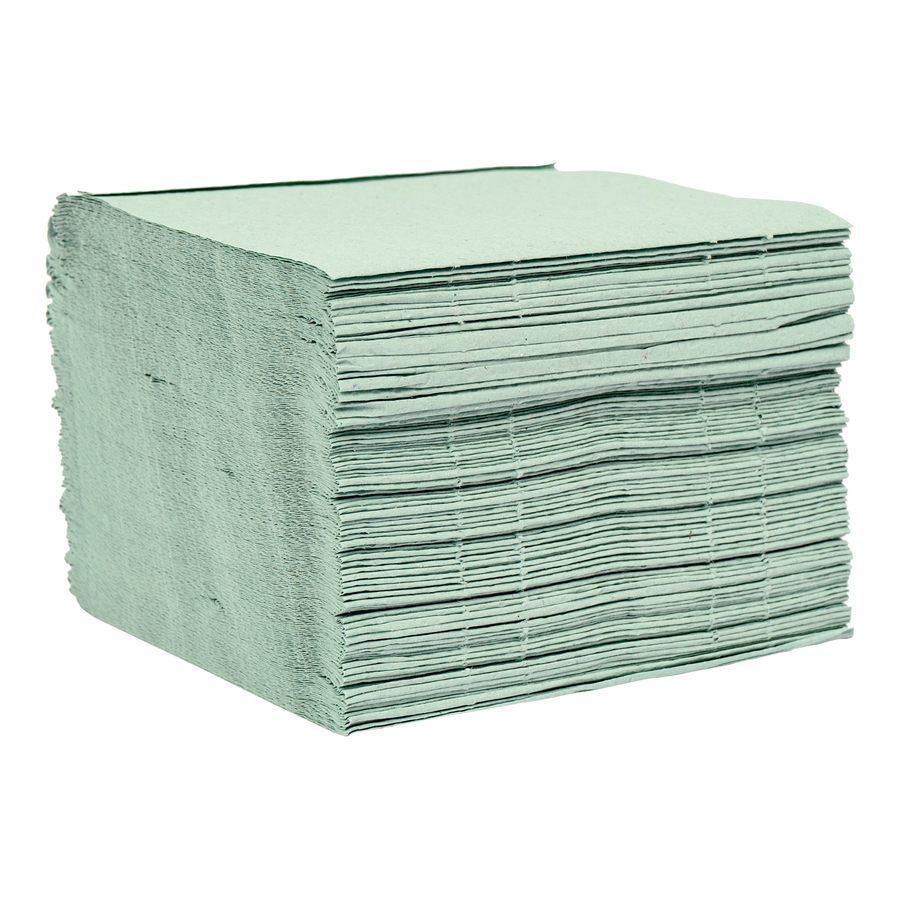Consortium Half Width Hand Towels 1 Ply Green 24pk  hi-res