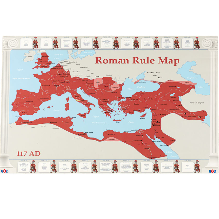Roman Rule of Europe Map A1  hi-res
