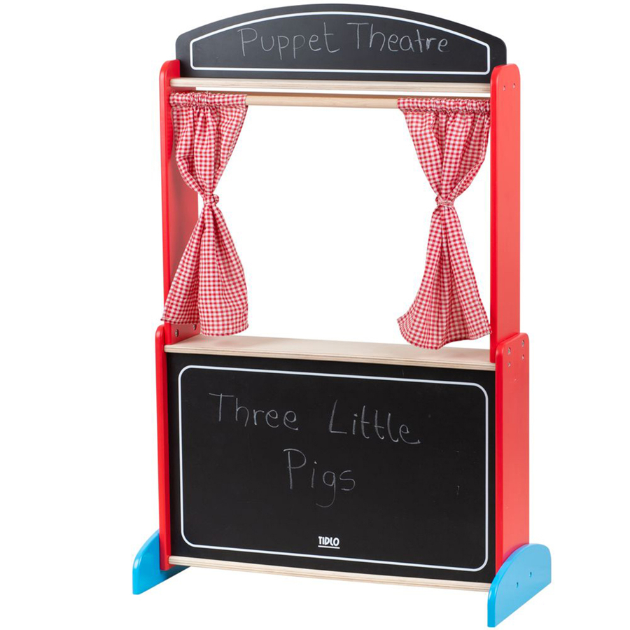 Role Play Wooden Puppet Theatre  hi-res