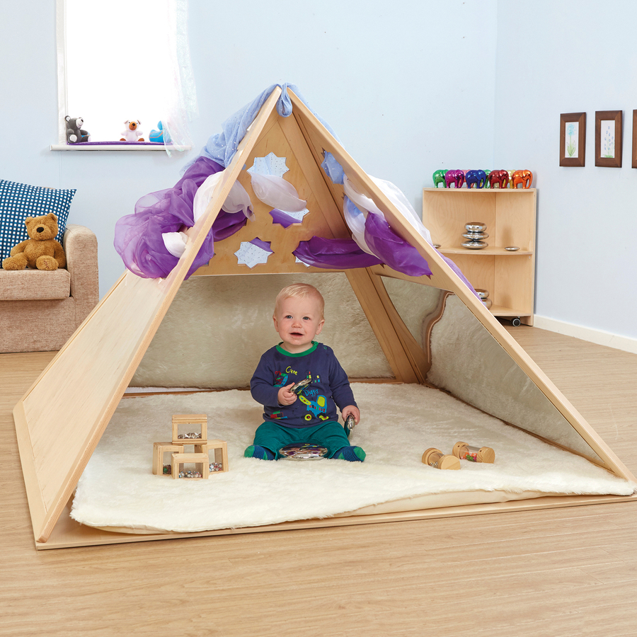Lovely Learning Location Wooden Pyramid Den  hi-res