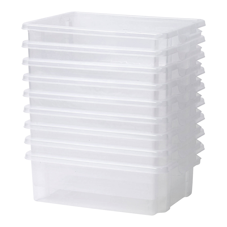 Clear Shallow Tubs  hi-res