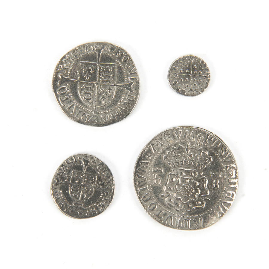 Historical Tudor Coins 4pk  hi-res