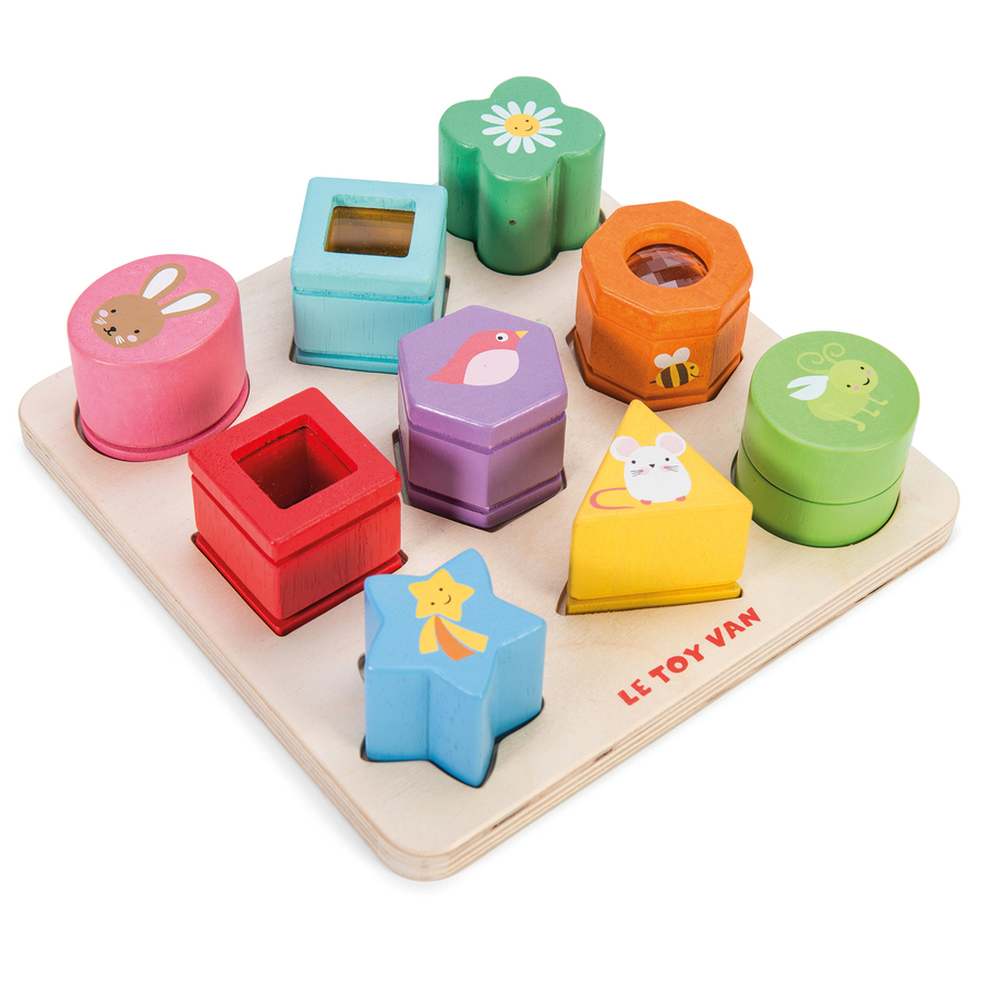 Wooden Sensory Shapes Board Matching Sorting TTS