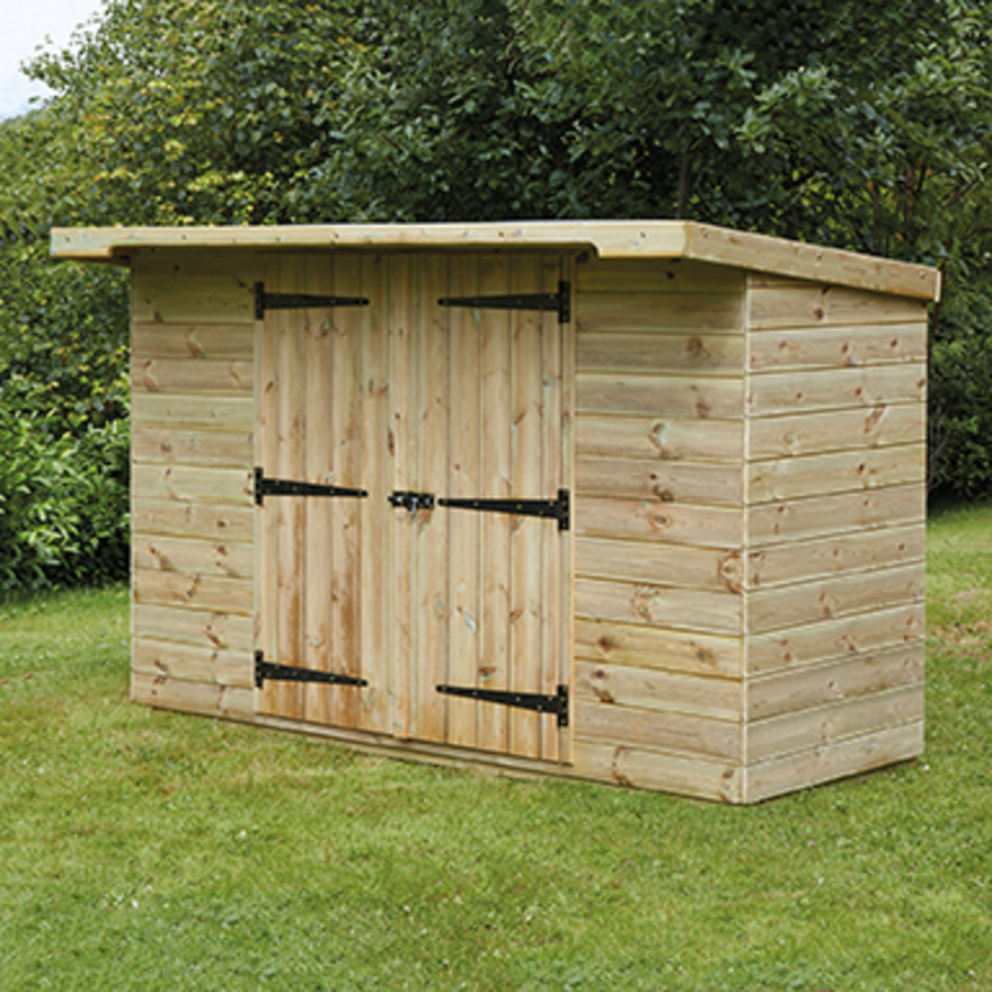 Buy Large Lockable Wooden Outdoor Storage Shed  TTS