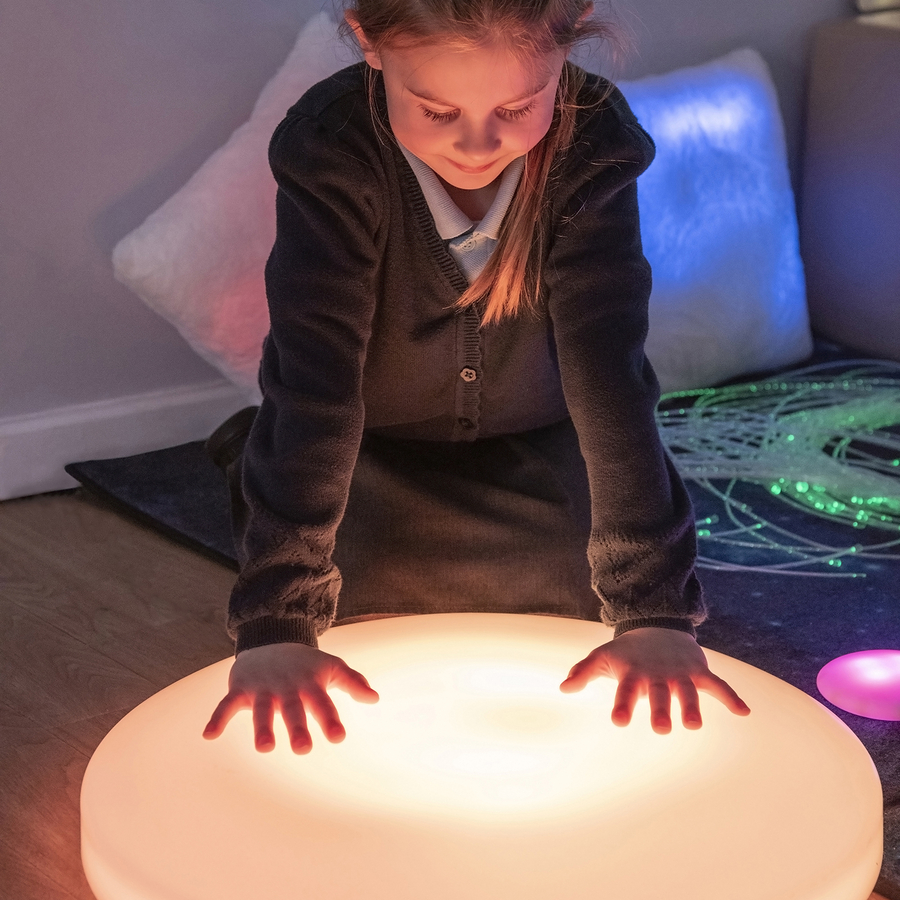 Rechargeable Interactive Light-up Floor Tile  hi-res