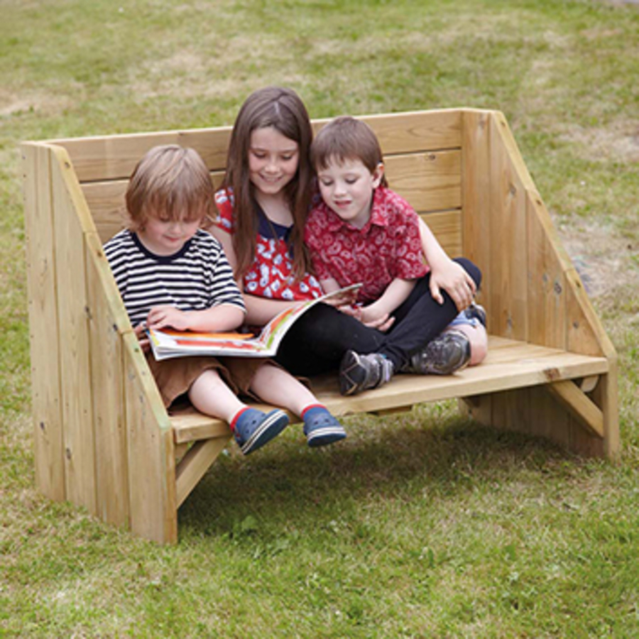 Corner on sale reading bench
