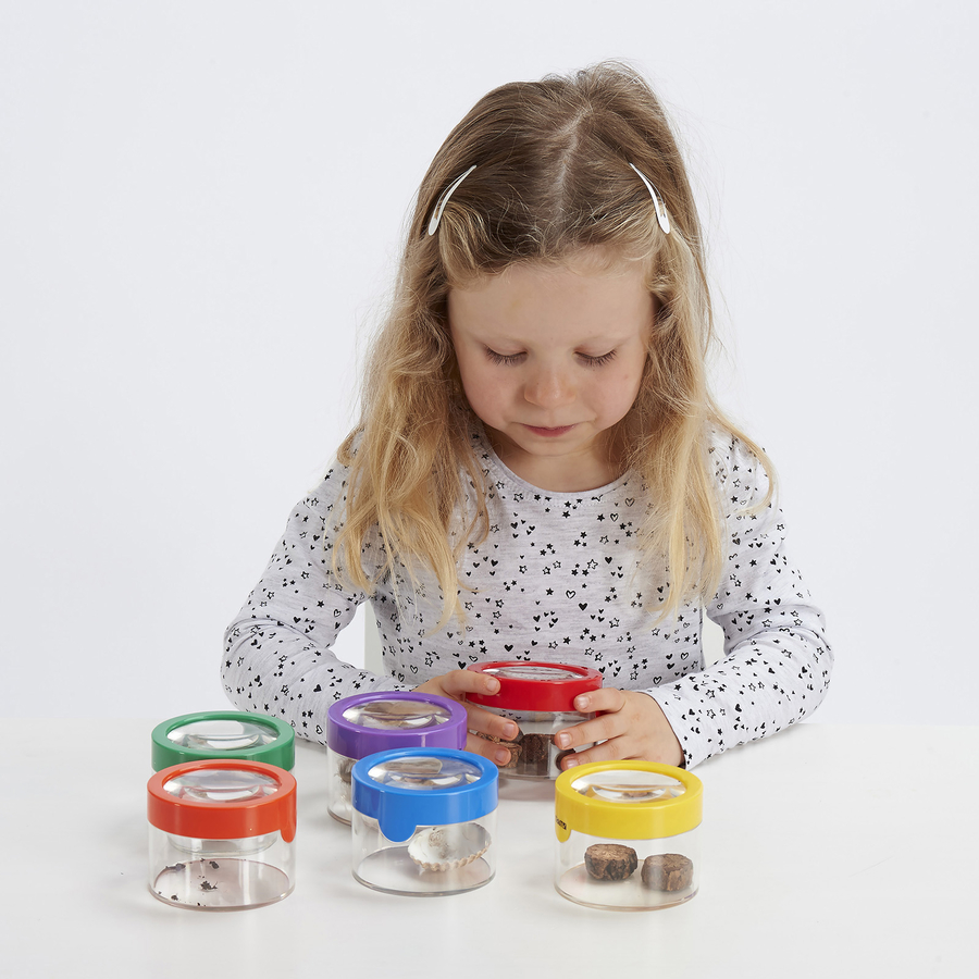 Rainbow Magnification Viewer Pots - 6PK  hi-res