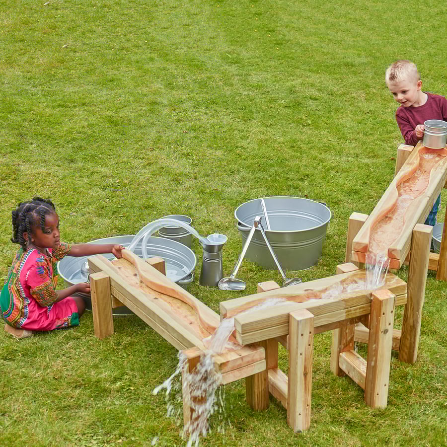 Wooden Water Channelling Chutes  hi-res