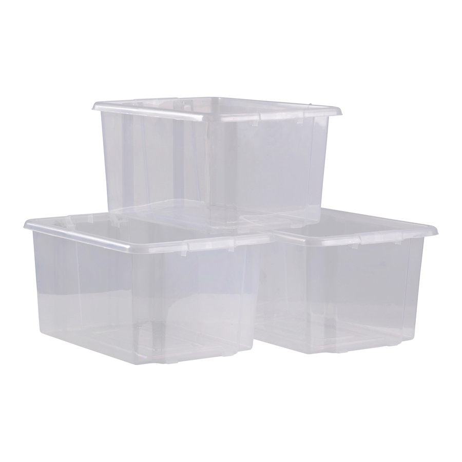 Clear Storage Container Tub - Large – organisemyspace